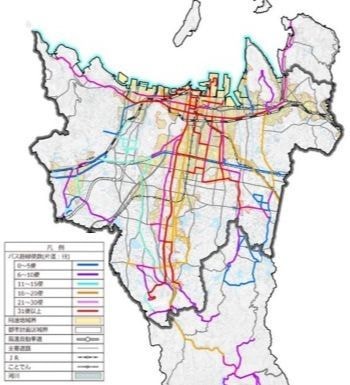 高松市内鉄道・路線バス図