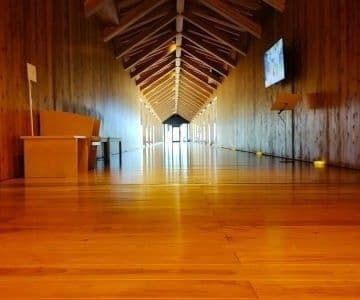 建築家隈研吾氏の設計による木橋ミュージアム