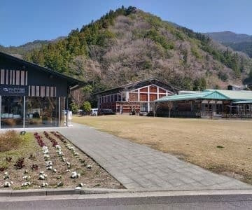 体育館とこども園と建築家隈研吾氏の設計による雲の上の図書館