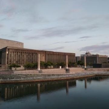 瀬戸内の名建築の一つ建築家増田友也による鳴門市文化会館